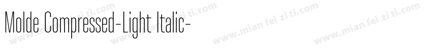 Molde Compressed-Light Italic字体转换